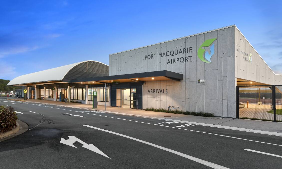 Award winning: The Port Macquarie Airport terminal building upgrade doubled the size of the building footprint. Photo: Port Macquarie-Hastings Council