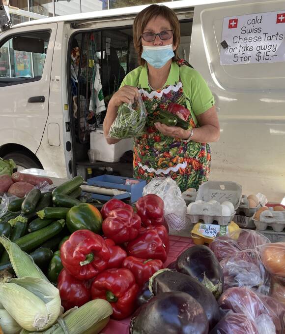 Rosemarie Sidler sells fresh produce at the Real Food Markets.