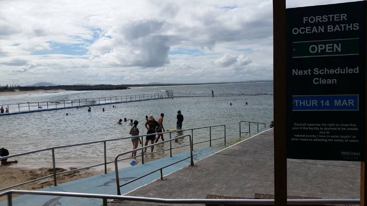 Coastal asset: Forster is among the locations with a tidal pool. Photo: Kathryn Butler