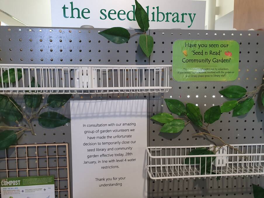 The seed library is temporarily unavailable.