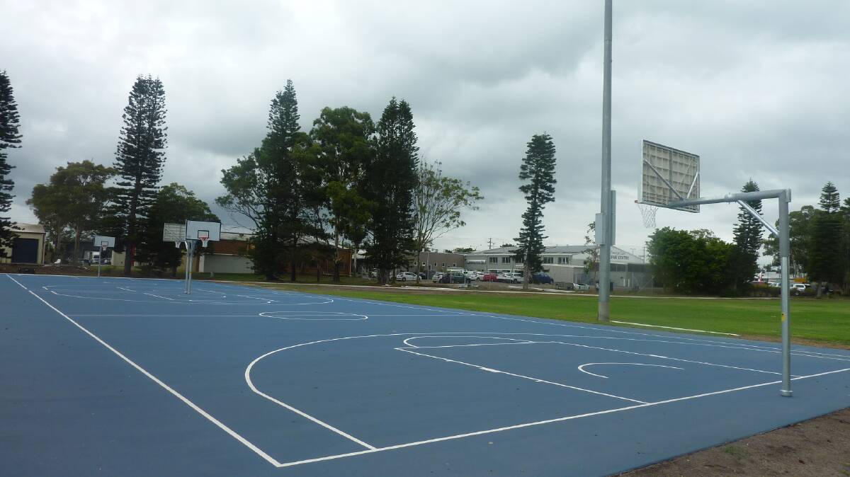 The multi-purpose courts are among the additions to the precinct.
