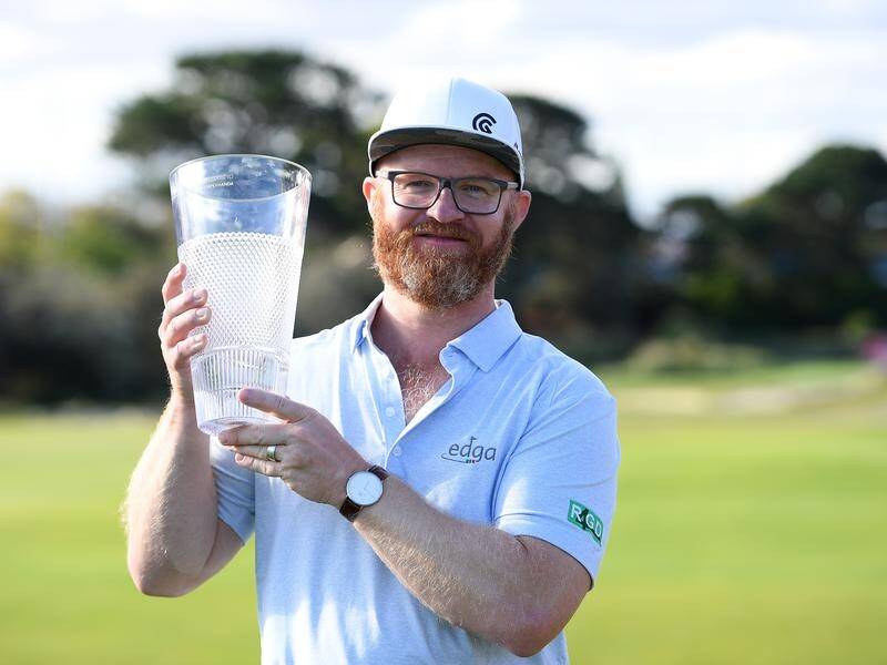 Johan Kammerstad of Sweden has won the Australian All Abilities Championship golf trophy.