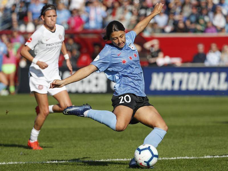Sam Kerr scored the only goal as Chicago Red Stars won their NWSL semi-final against Portland Thorns