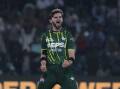 Shaheen Shah Afridi celebrates the wicket of Ish Sodhi in his match-winning Pakistan spell. (AP PHOTO)