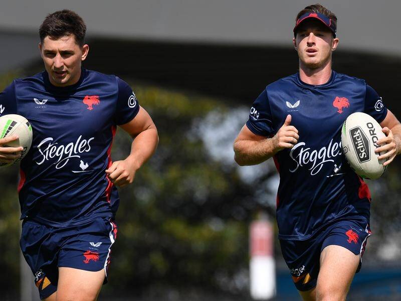 Sydney Roosters hooker Sam Verrills (r) will fight his high tackle charge grading at the judiciary.