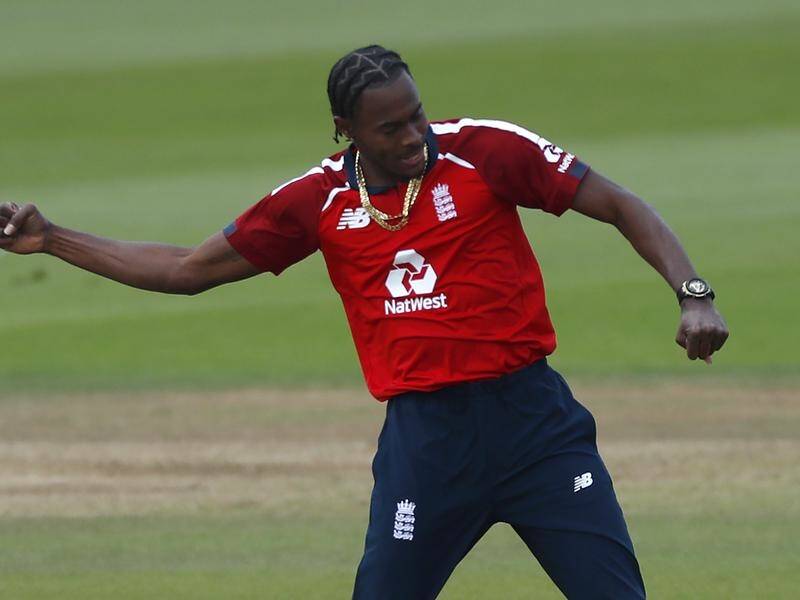 England's Jofra Archer and Mark Wood caused plenty of problems for Australia with their pace.