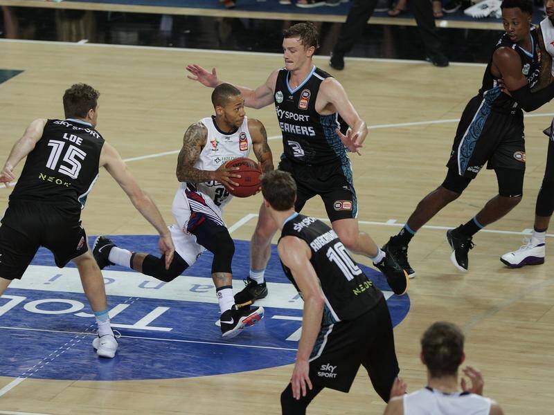 In-form point guard Jerome Randle (c) has helped steer the 36ers from sixth to fourth NBL.