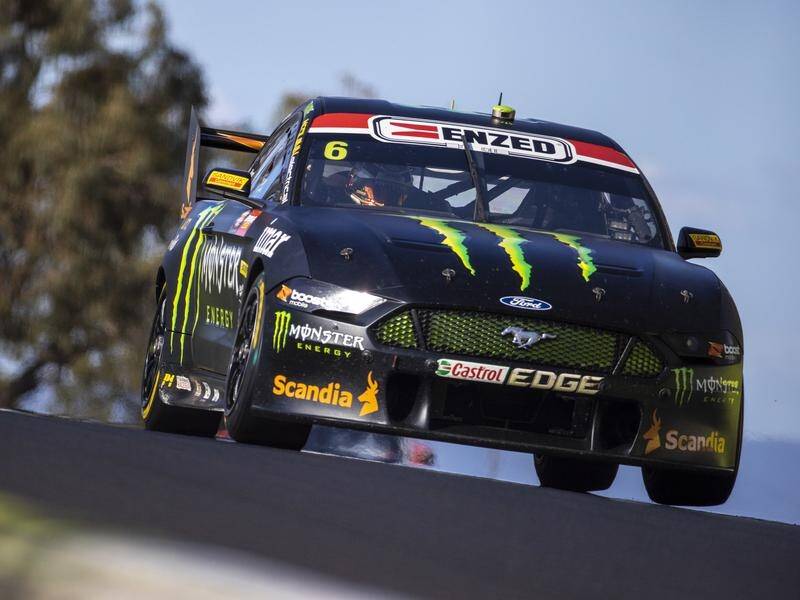 Tickford Racing's Cameron Waters will start from pole in Sunday's Bathurst 1000 in his Ford Mustang.