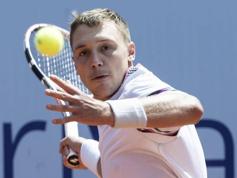 World No.110 Hamad Medjedovic of Serbia has won the Next Gen ATP title. (EPA PHOTO)