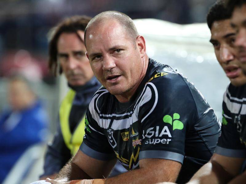 Matt Scott (C) has played 268 NRL matches for the Cowboys and will retire at the end of the season.