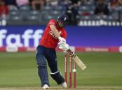 England's batsman Dawid Malan hit an unbeaten 98 off 44 balls with nine sixes in the Hundred. (AP PHOTO)