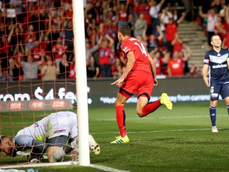 Adelaide United have scored a vital 1-0 A-League win over Melbourne Victory at Coopers Stadium.