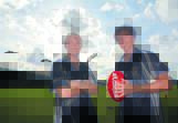 In charge: Riley Irwin and Blake Nelson will oversee the Magpies under-18 side this year.