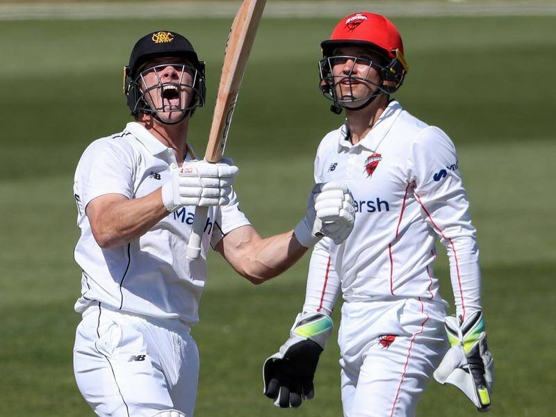 Hilton Cartwright posted a century as Western Australia drew with South Australia in Adelaide.