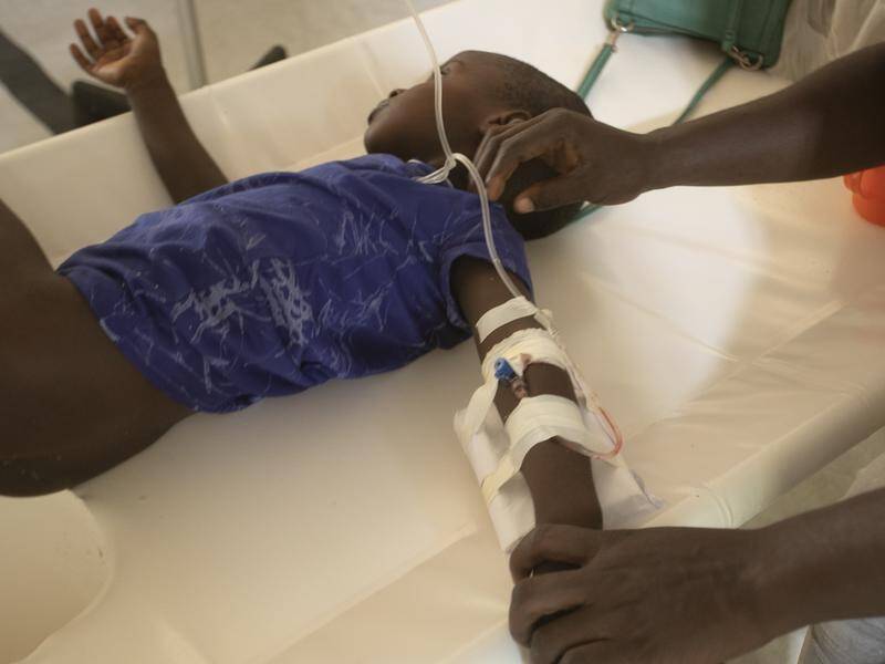 About a quarter of recent Haiti cholera cases are among children between the ages of one and four. (AP PHOTO)