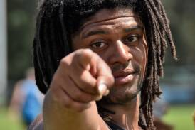 Scoping out the town: Jamal Idris was in Port Macquarie on the weekend to watch the touch football action and to weigh up his future, which may lie with the Port City Breakers. Pic: NIGEL McNEIL