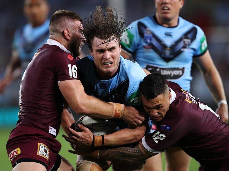 Angus Crichton was among NSW's best players during the State of Origin series against Queensland.