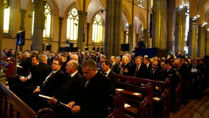 Mourners at St Pat's remembers the victims of MH17. Photo: Eddie Jim