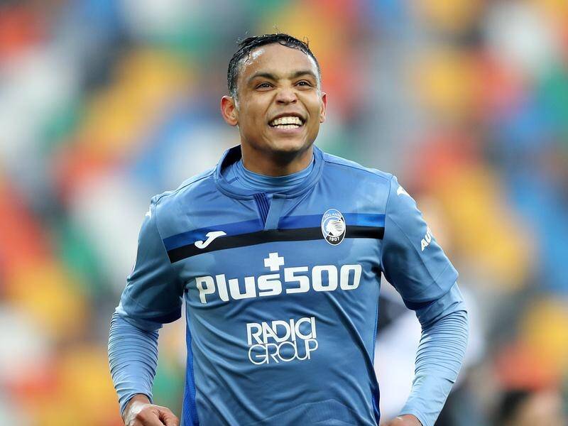 Atalanta's Luis Muriel beams after scoring his side's equaliser in the 1-1 Serie A draw at Udinese.