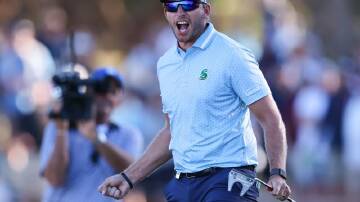 Dean Burmester has made it two wins in a row in South Africa after lifting his home Open title. (Matt Turner/AAP PHOTOS)