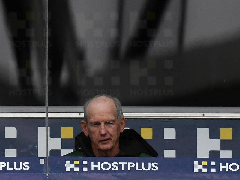 Wayne Bennett might leave the grandstand to coach his South Sydney side from behind the goalposts.
