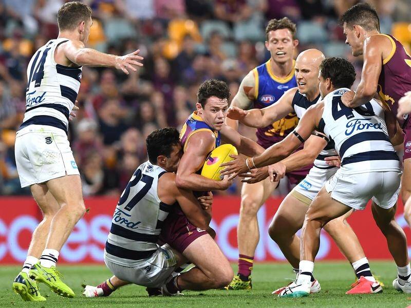 Geelong have got the better of Brisbane at the Gabba to move on to the AFL grand final.