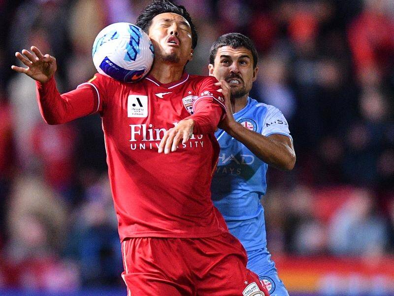 Hiroshi Ibusuki came close to scoring for Adelaide Utd in their goalless draw with Melbourne City.