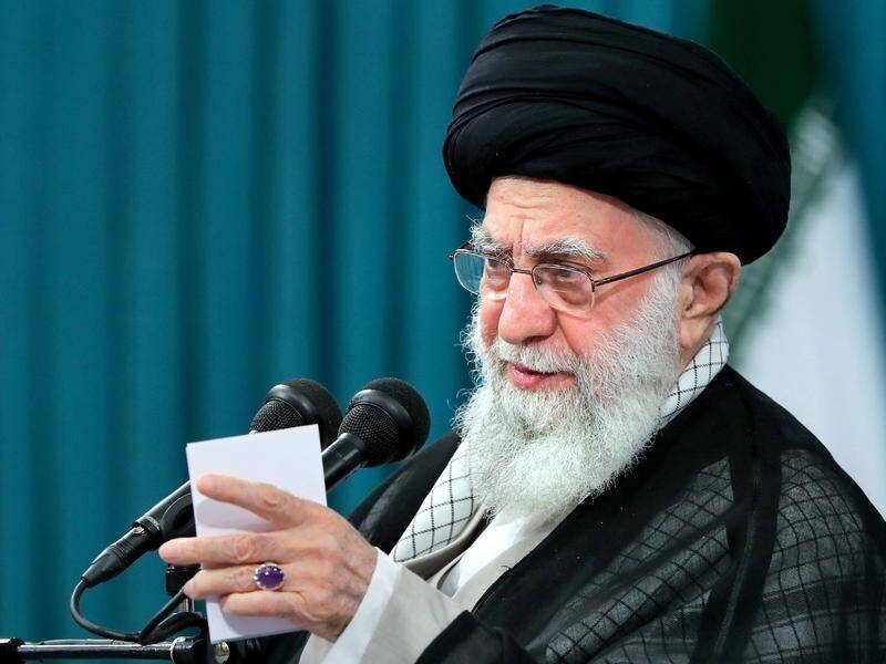Iranians "kiss the hands" of the attack planners, Supreme Leader Ayatollah Ali Khamenei says. (EPA PHOTO)