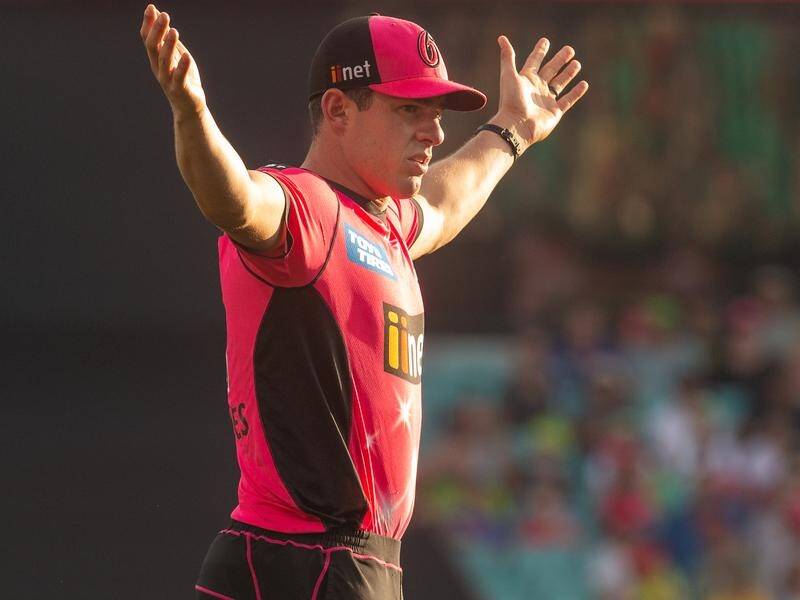 Moises Henriques (pic) is hoping Mitchell Starc and Steve Smith can play BBL for the Sydney Sixers.