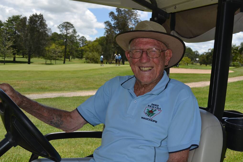 The long drive: Ron Dixon is being remembered as an avid golfer who beat his age 106 times.