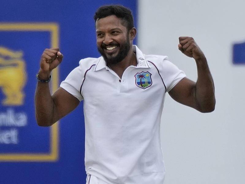 West Indies spinner Veerasammy Permaul took 5-35 in Sri Lanka's first innings of the second Test.