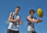 Family affair:?A Port Macquarie Magpies AFL North Coast grand final win tomorrow would be special for the Nelson twins, James and Blake.  
Pic: NIGEL McNEIL