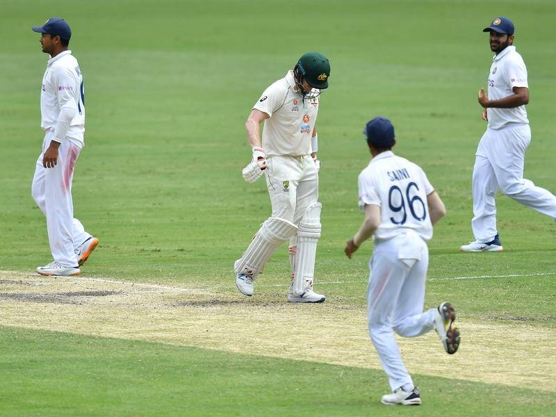 Australia have set India 328 to win the series-deciding fourth Test at the Gabba in Brisbane.