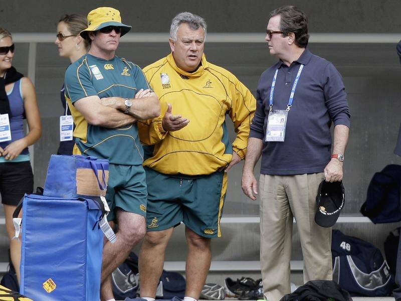 Former dual international Michael O'Connor (left) is a Wallabies selector for the second time.