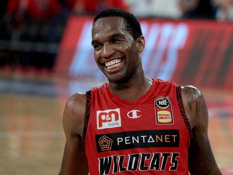 Vic Law was all smiles for the Wildcats after his match-winning 37 points against the 36ers.