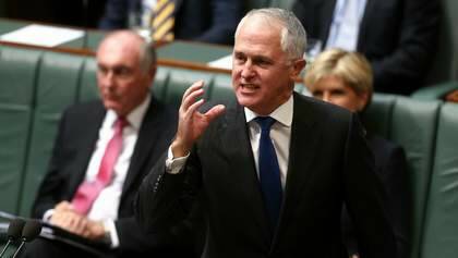 Communications Minister Malcolm Turnbull during Question Time at Parliament House in Canberra on Tuesday 13 May 2014. Photo: Alex Ellinghausen