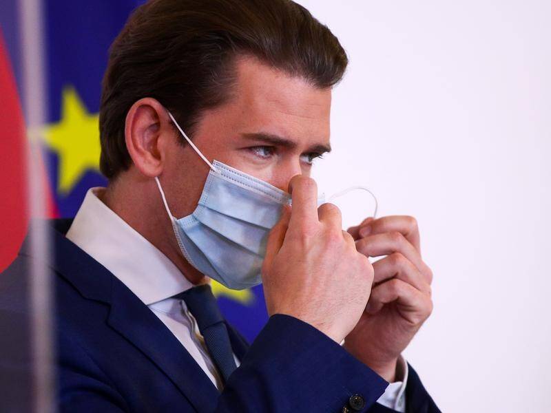 Austrian Chancellor Sebastian Kurz says shoppers won't have to wear face masks from mid-June.