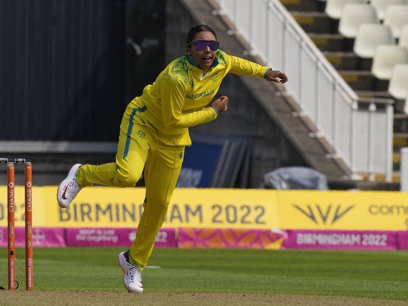 Australia's Alana King has taken the first hat-trick of England's Women's Hundred competition. (AP PHOTO)