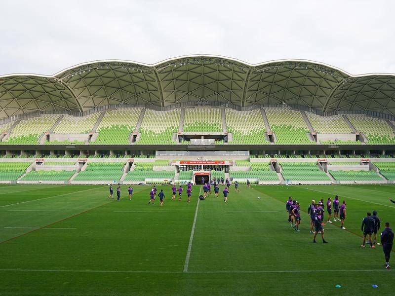 The Storm still hold out hope of playing their early home games at AAMI Park when the NRL resumes.