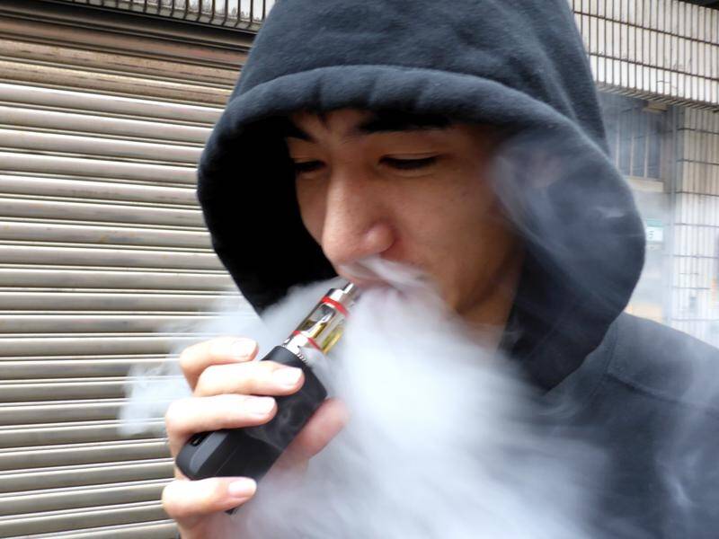 More than one-third of e-cigarette smokers in Australia are under 25, according to research. (EPA PHOTO)