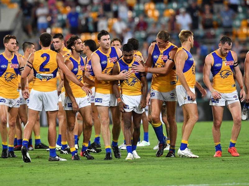 Eagles players were bitterly disappointed after their Round-1 defeat to Brisbane Lions at the Gabba.