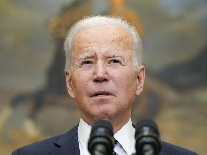 President Joe Biden reiterated his threat of massive sanctions against Russia if it invades Ukraine.