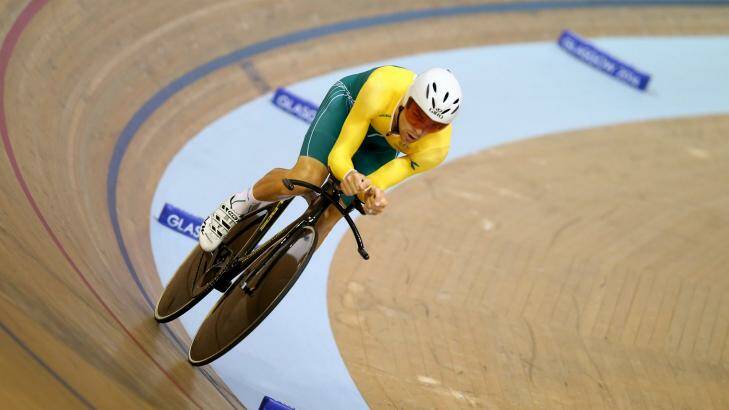 Powerhouse performance ... Jack Bobridge of Australia in action during the Men's 4000m Individual Pursuit Final at the Sir Chris Hoy Velodrome. Photo: Clive Ros / Getty Images