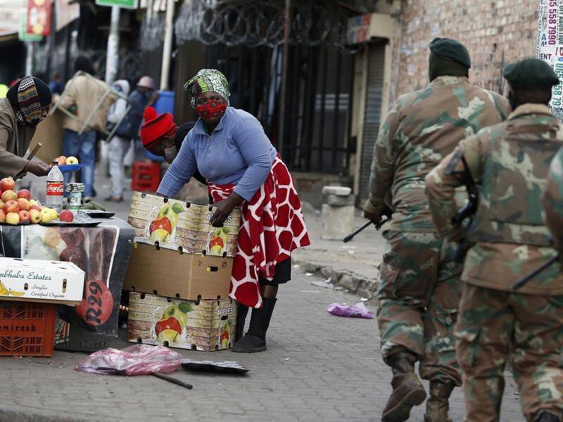 South African authorities say at least 117 people have been killed in recent violence.
