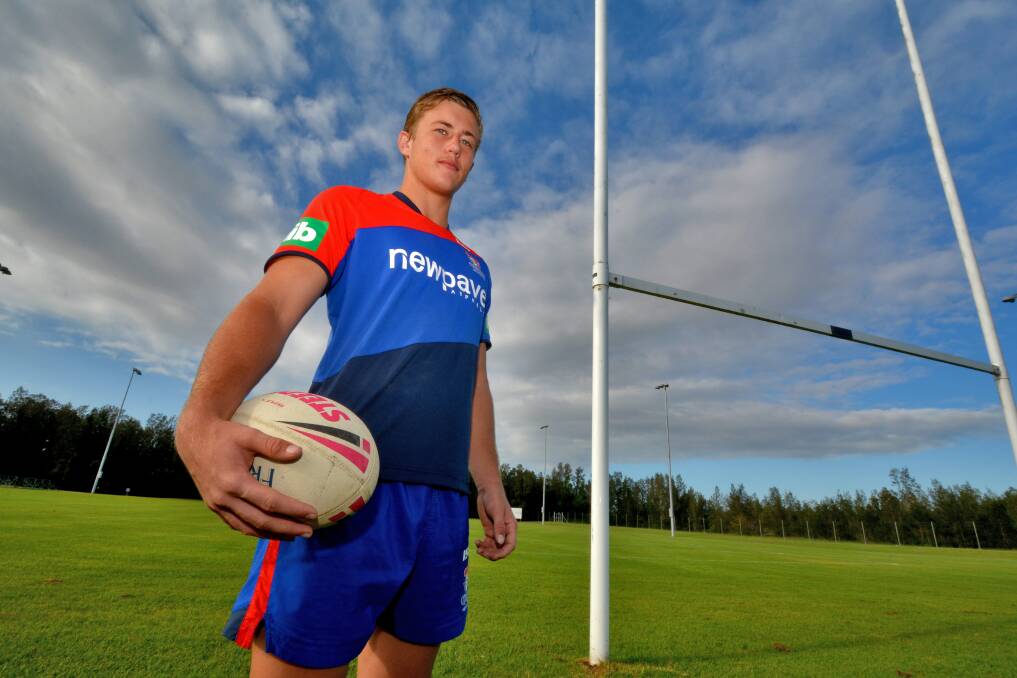 Port's young gun Knight: Sam McIntyre has impressed in the Newcastle Knights junior system and will play SG Ball under 18s this year. PIC: Matt Attard