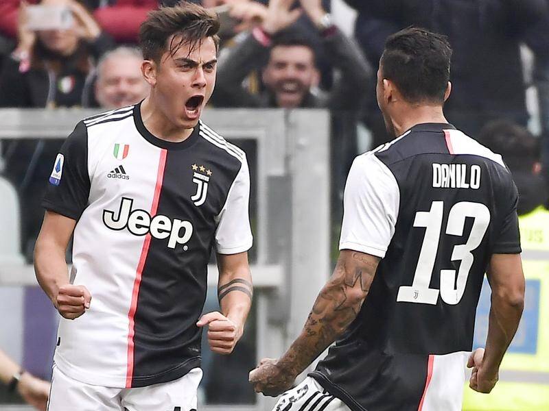 Juventus forward Paulo Dybala scored in a win over Italian Serie A cellar-dwellars Brescia.