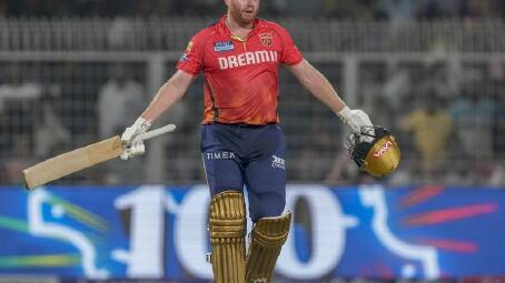 Punjab Kings' IPL centurion Jonny Bairstow has led the greatest run-chase in T20 annals. (AP PHOTO)