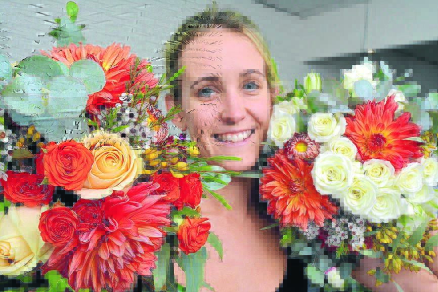 Blooming vote: Touchwood Flowers' Ashley Sargeson is a top 10 finalist in a national wedding flowers competition in the flowers to carry category and needs your vote to win.