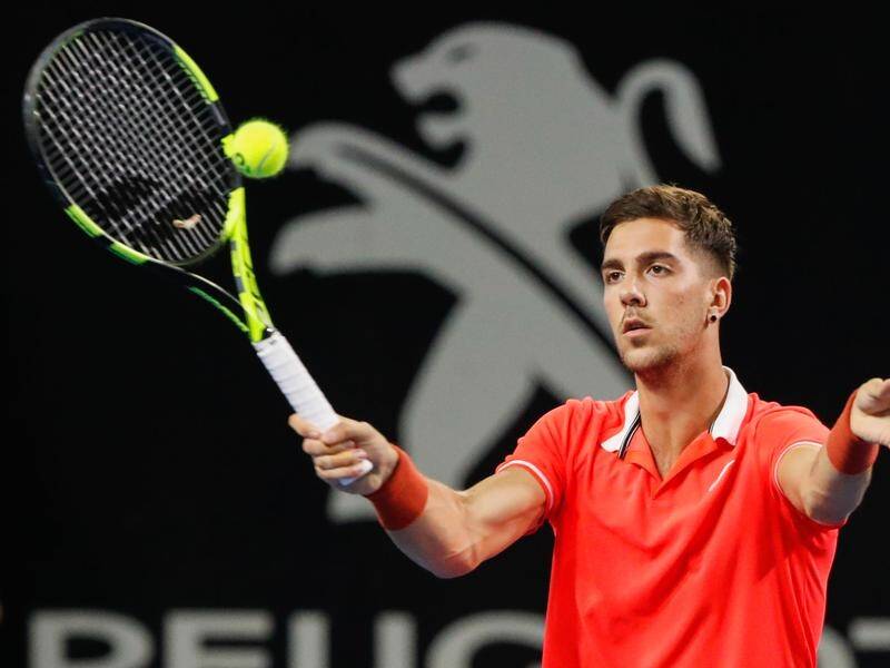 Thanasi Kokkinakis is one win away from qualifying for the Australian Open in Melbourne.