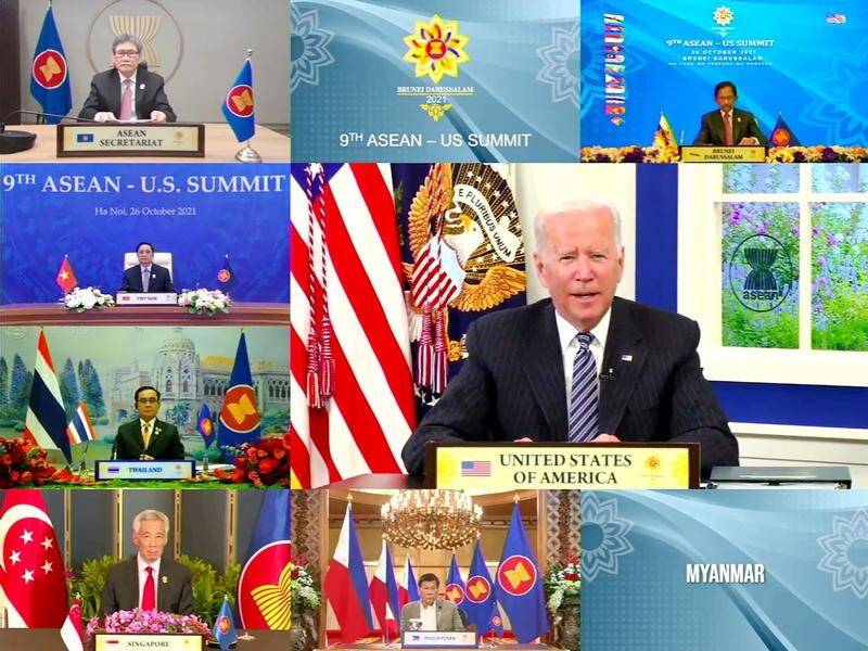 Joe Biden joined ASEAN leaders in a virtual summit in October.
